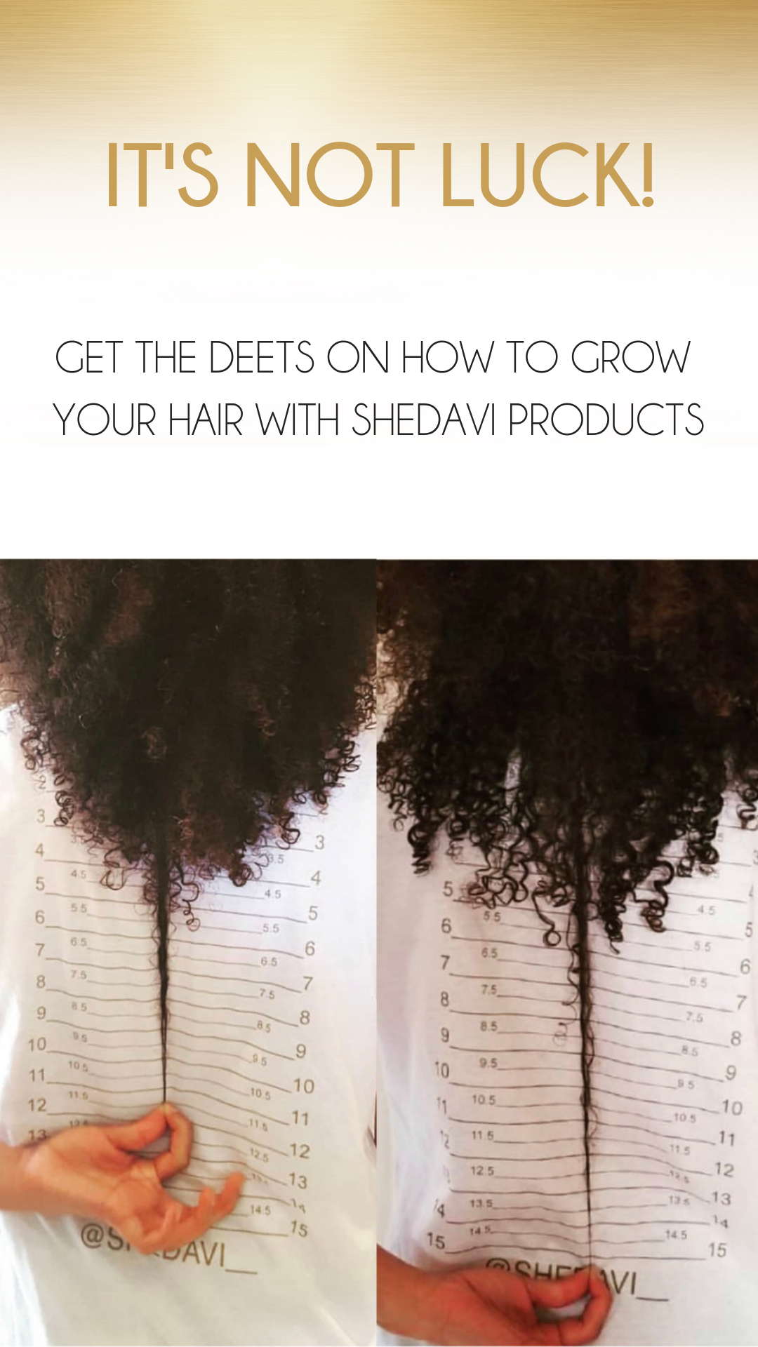 It’s not just luck: how to get your hair to grow using Shedavi products
