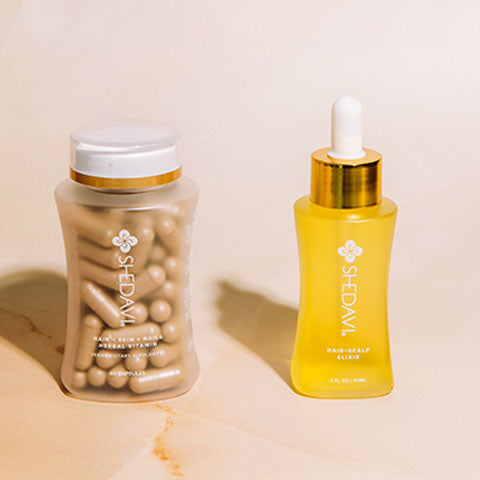 Incredible Hair Growth | Shedavi Hair Vitamins & Elixir Oil