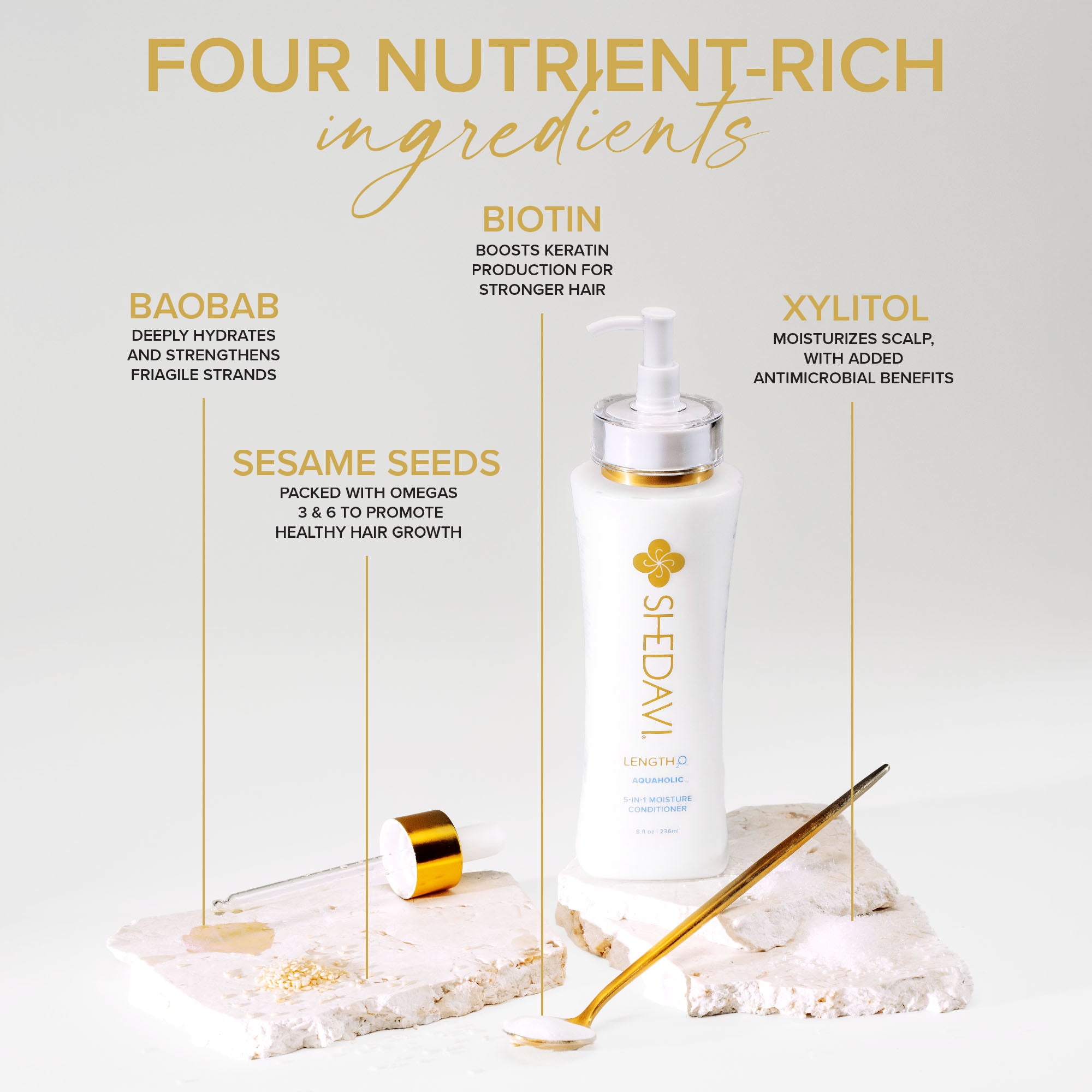 Shedavi | LENGTH₂O Aquaholic Dry Hair Moisture Conditioner