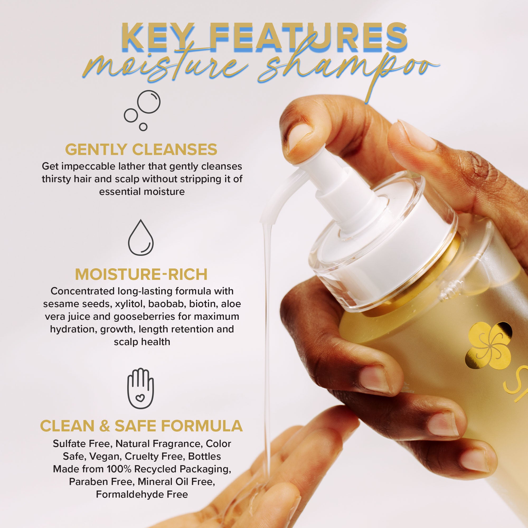 Shedavi | LENGTH₂O Aquaholic Dry Hair Moisture Shampoo