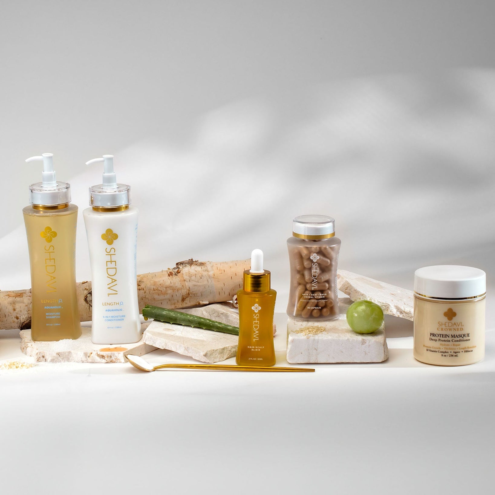 Shedavi | Grow, Cleanse, Hydrate & Style Hair Everything Set