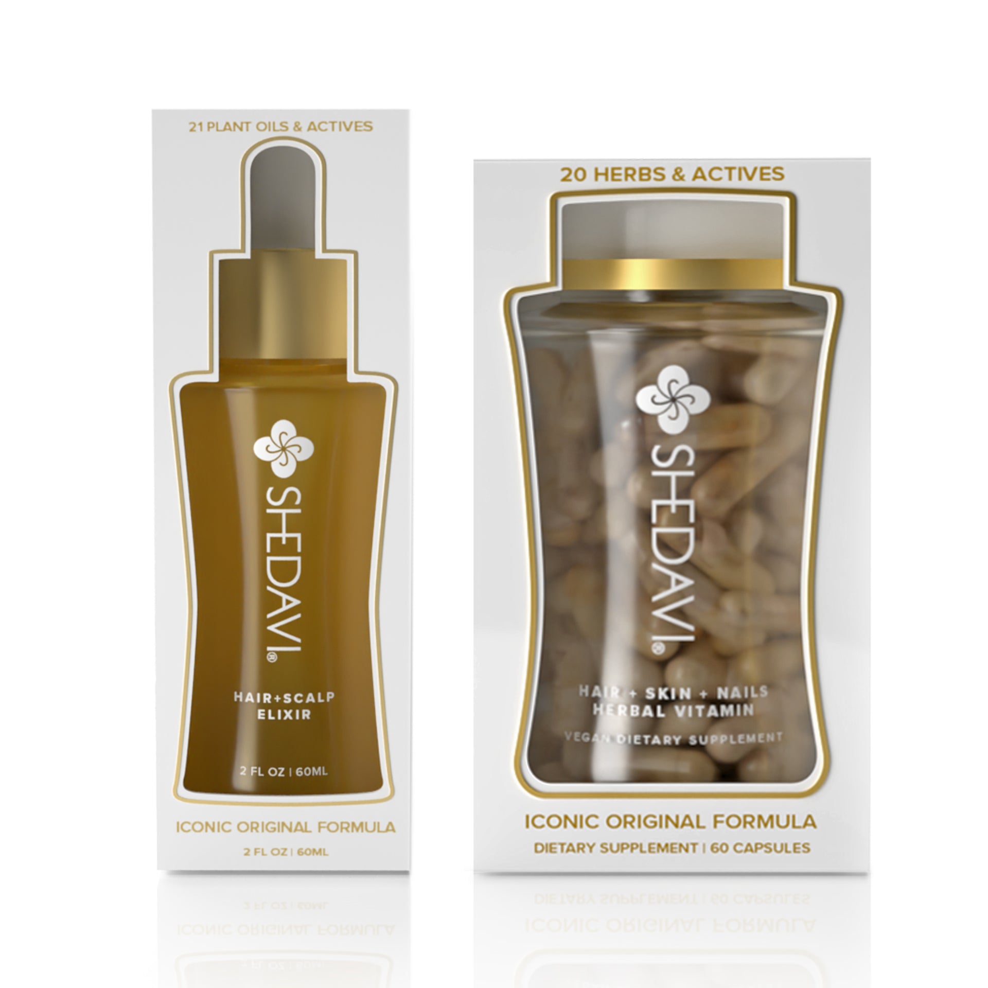 Hair Growth Starter Bundle | Vitamins & Oils | Shedavi