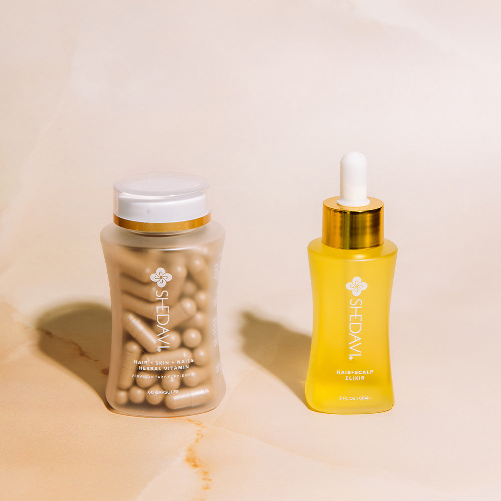 Hair Growth Starter Bundle Vitamins & Oils Shedavi