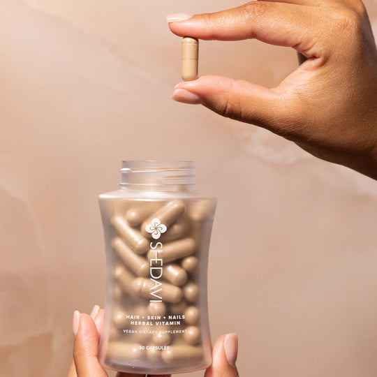 Natural Hair Growth Vitamins Organic Ingredients Shedavi